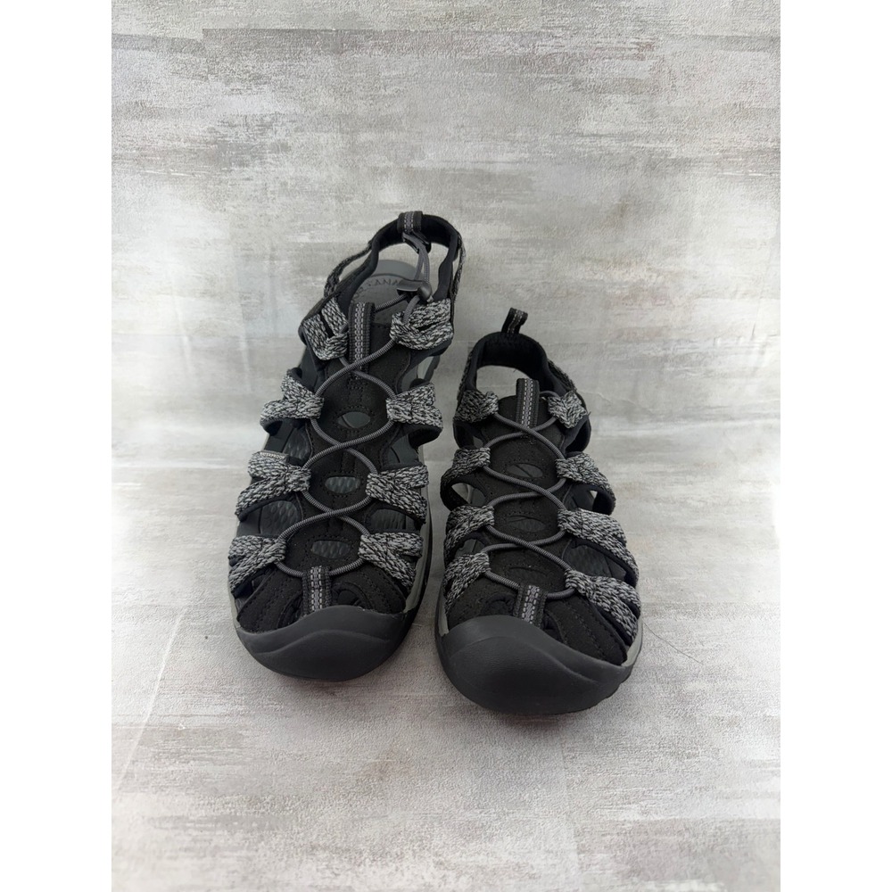 Keen Whisper Sandals Women Sz 10 Black Neutral Gray Waterproof Hiking 1028815